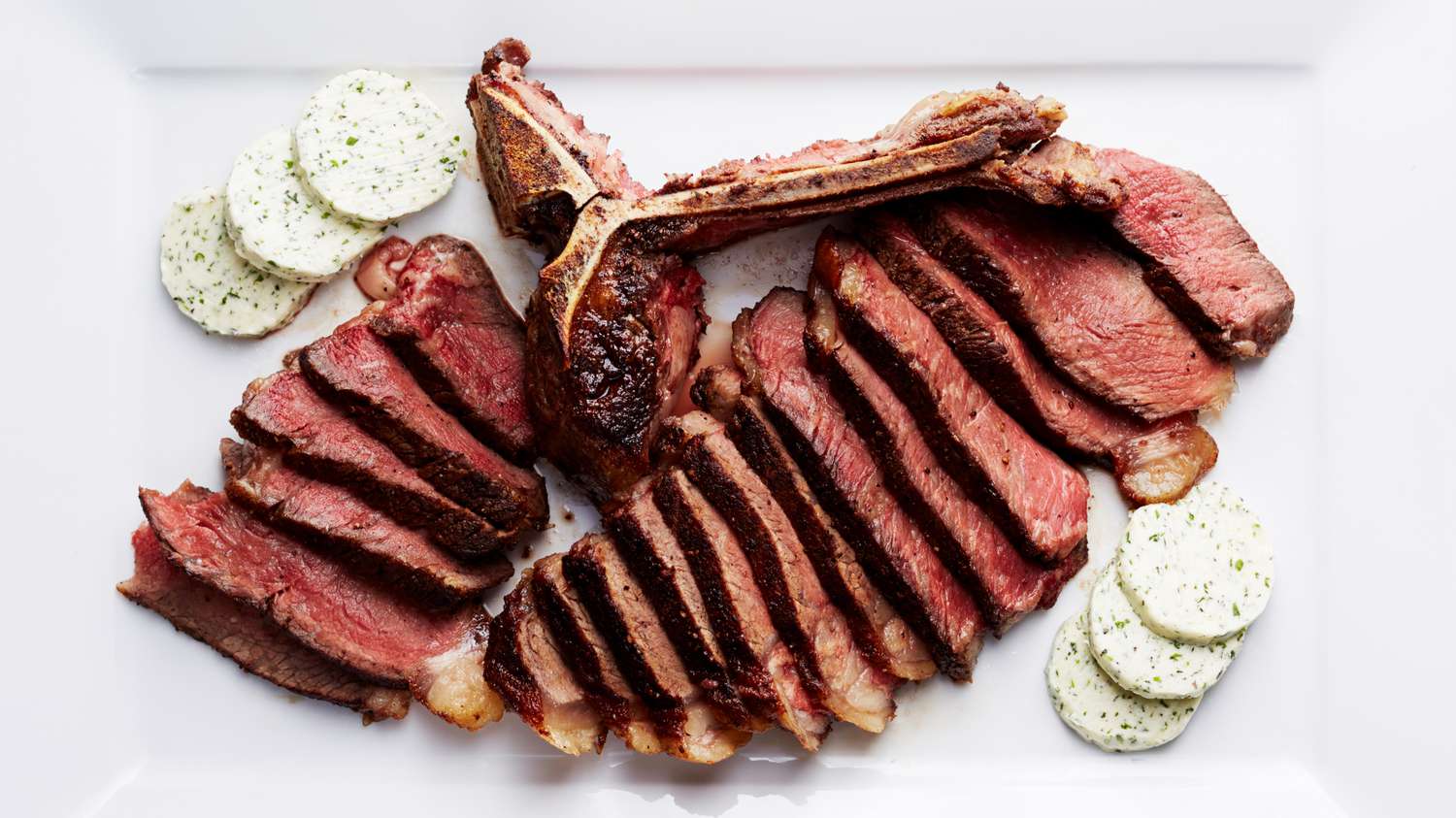 porterhouse steak with compound butter