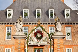 Entrance to Governors palace in Williamsburg
