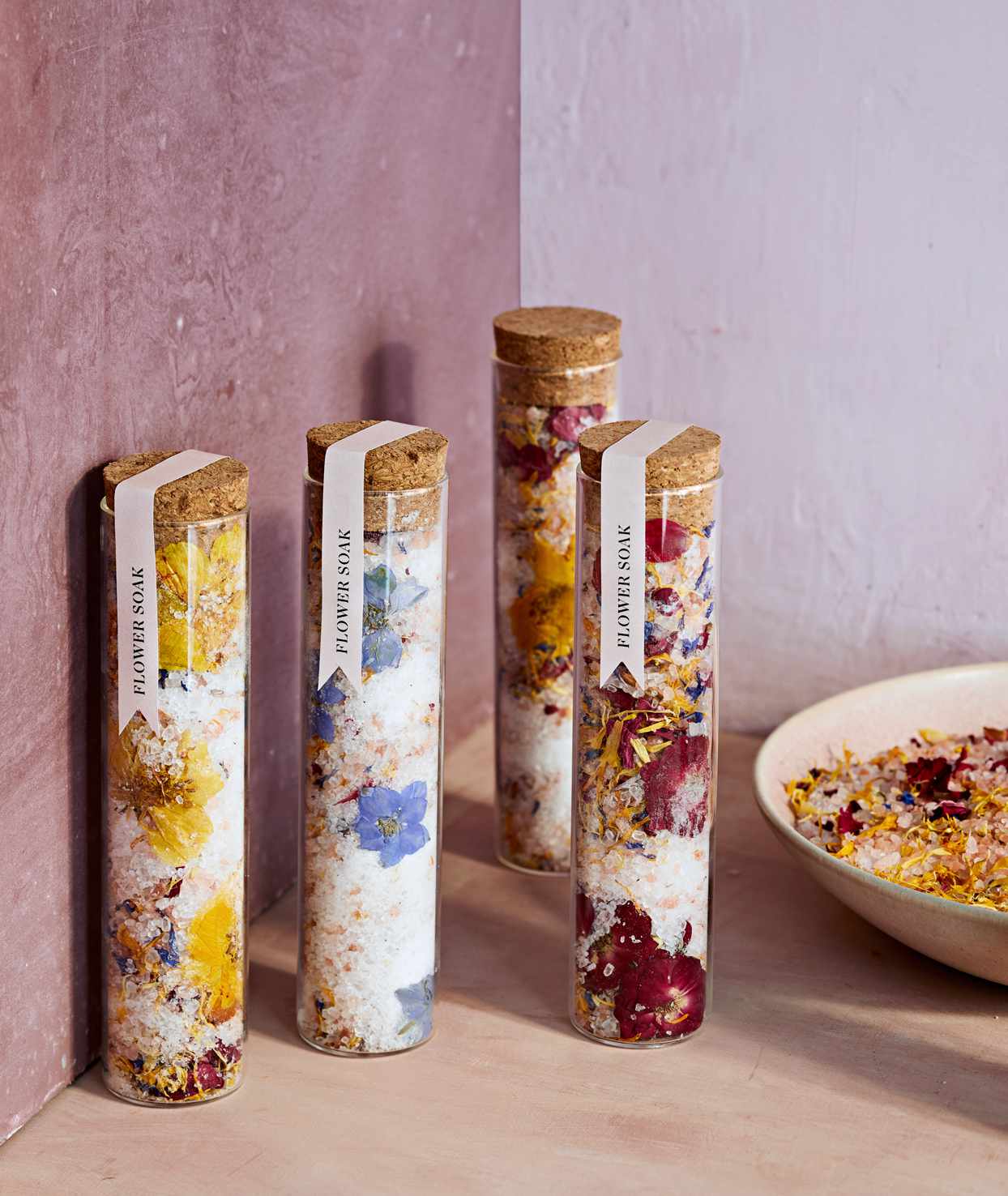 flower and salt soak