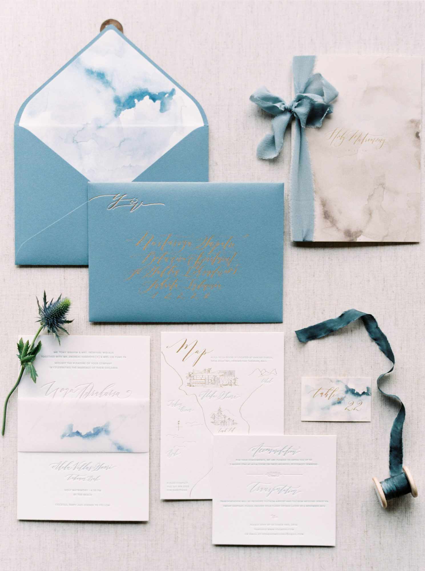 vivi yoga bali wedding stationery