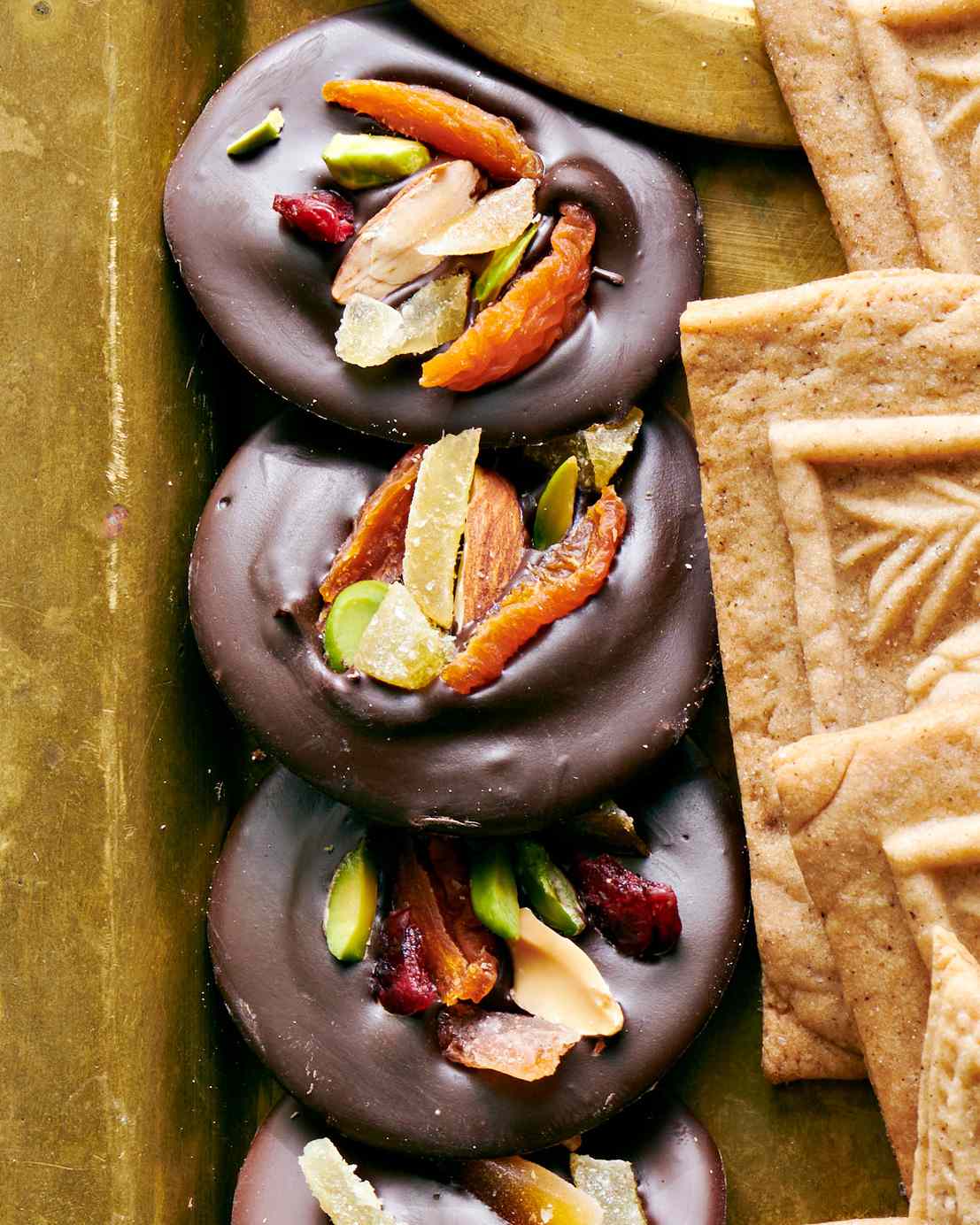 Chocolate with Dried Fruit and Nuts (Mendiants)