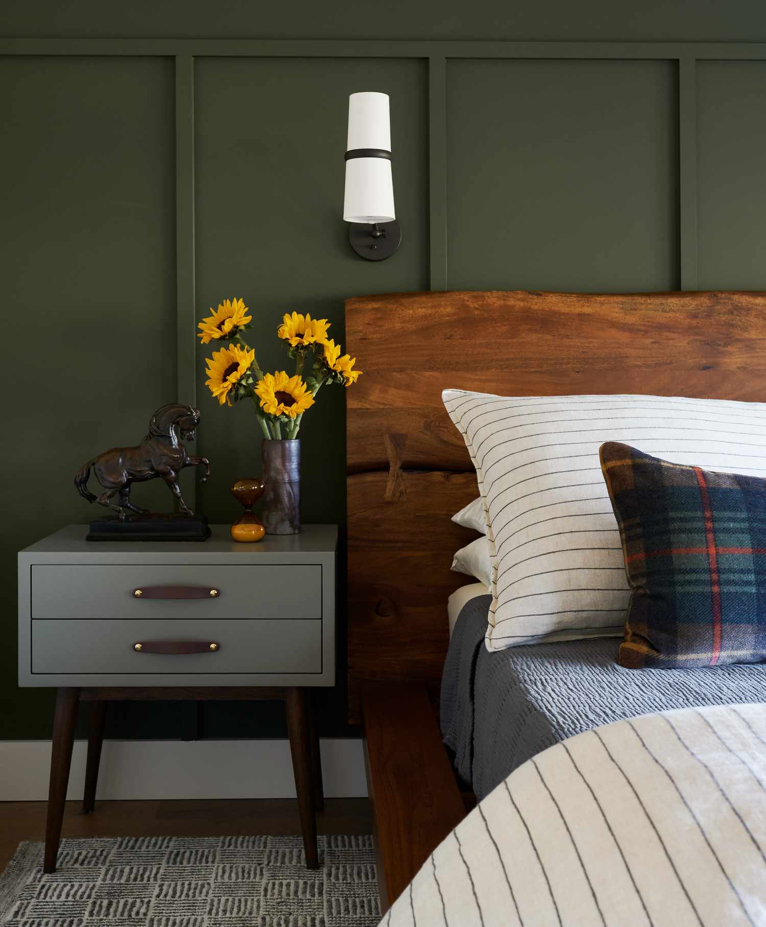 Vintage finds in bedroom