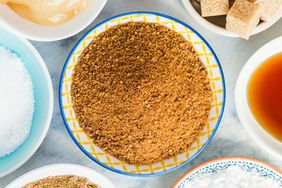 Coconut sugar in bowl