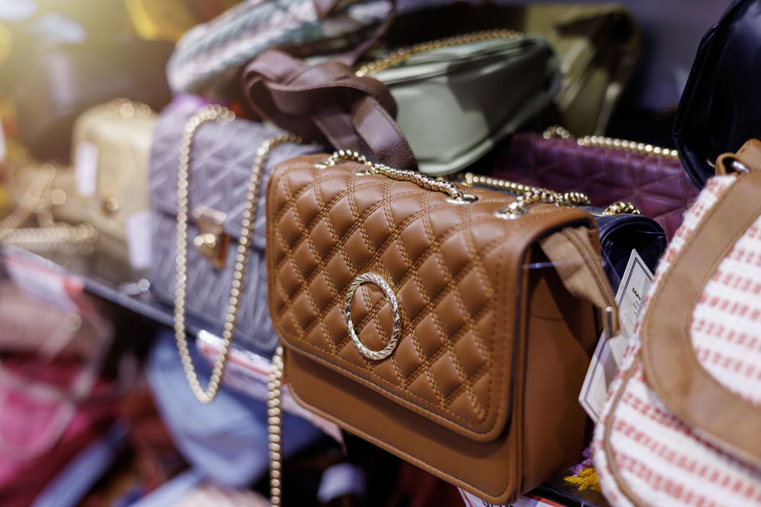  handbags for sale in a store