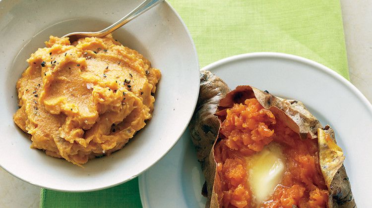 mashed sweet potatoes