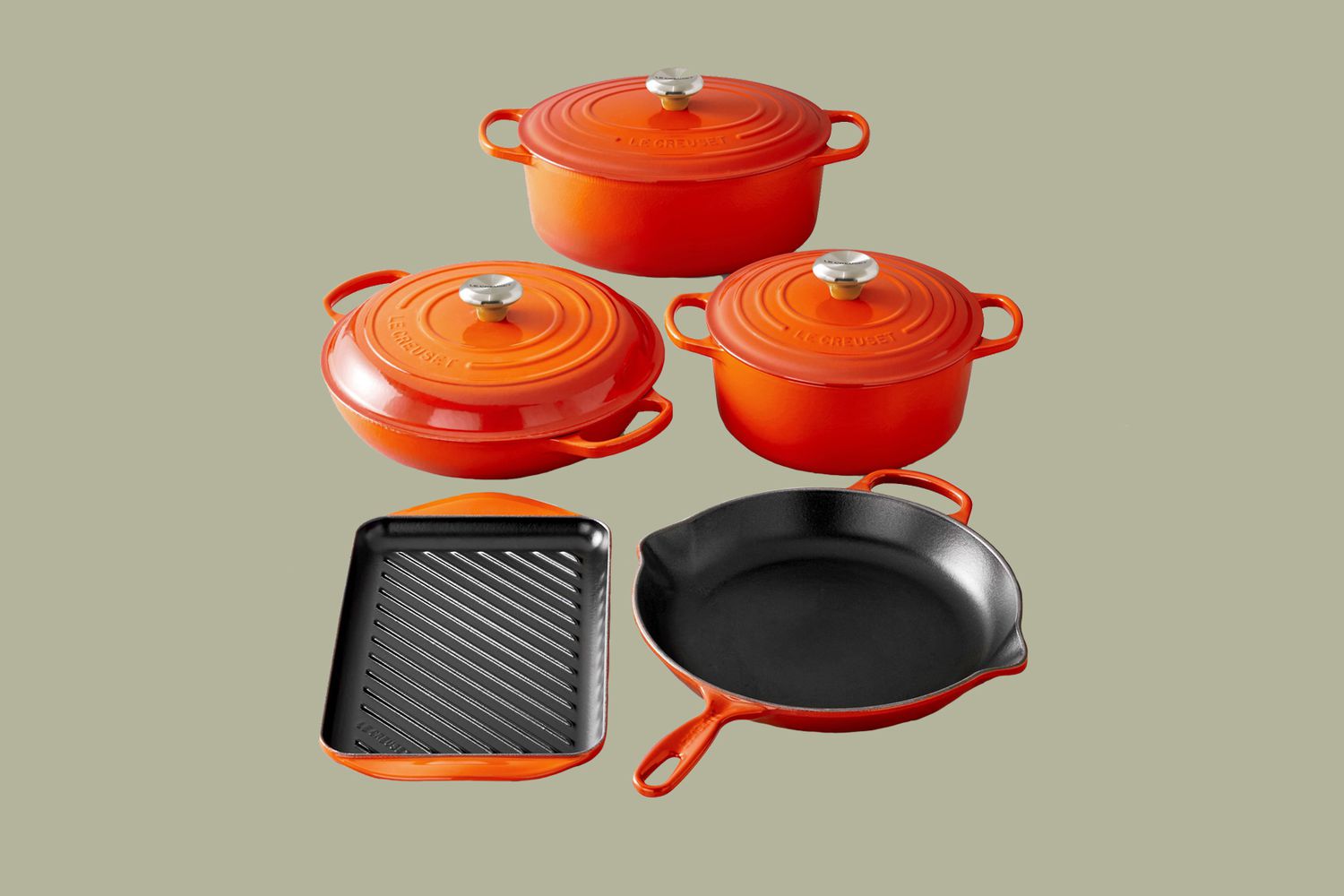 Le Creuset Signature Enameled Cast-Iron 8-Piece Cookware Set