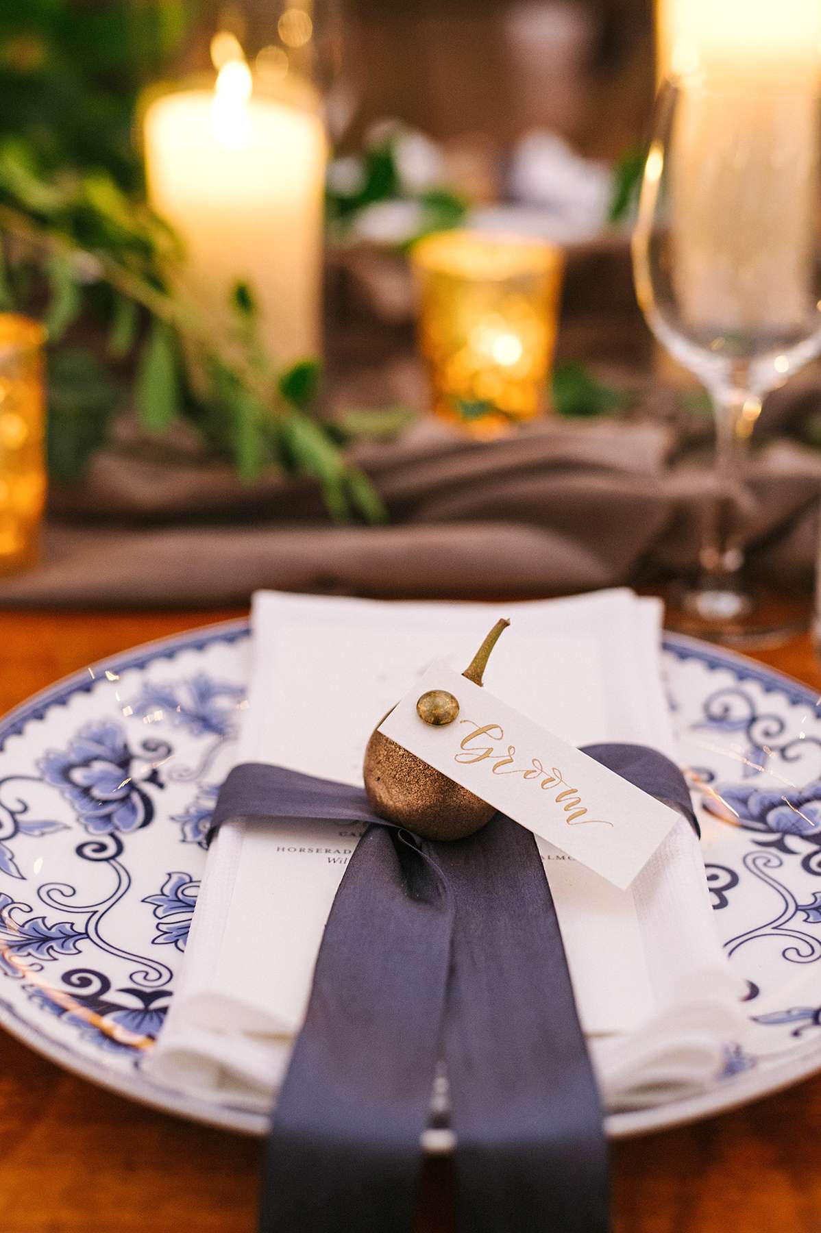 anne and staton wedding grooms place setting