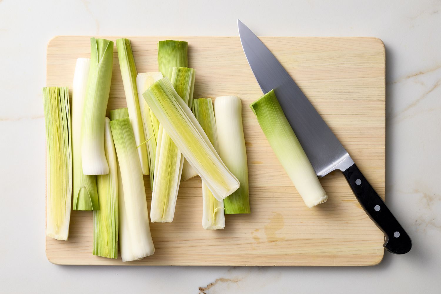 Braised leeks