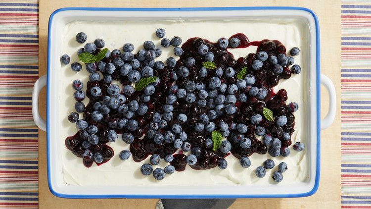 no-bake ricotta blueberry cheesecake