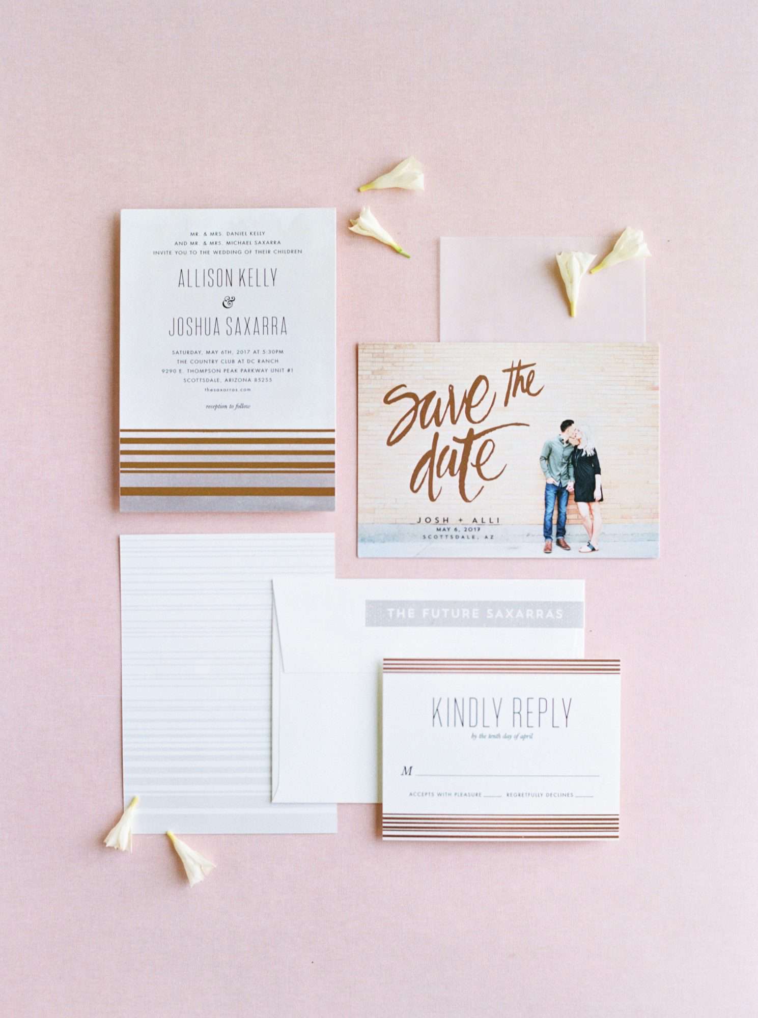 save the date stationery suite