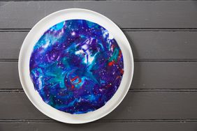 round galaxy cake