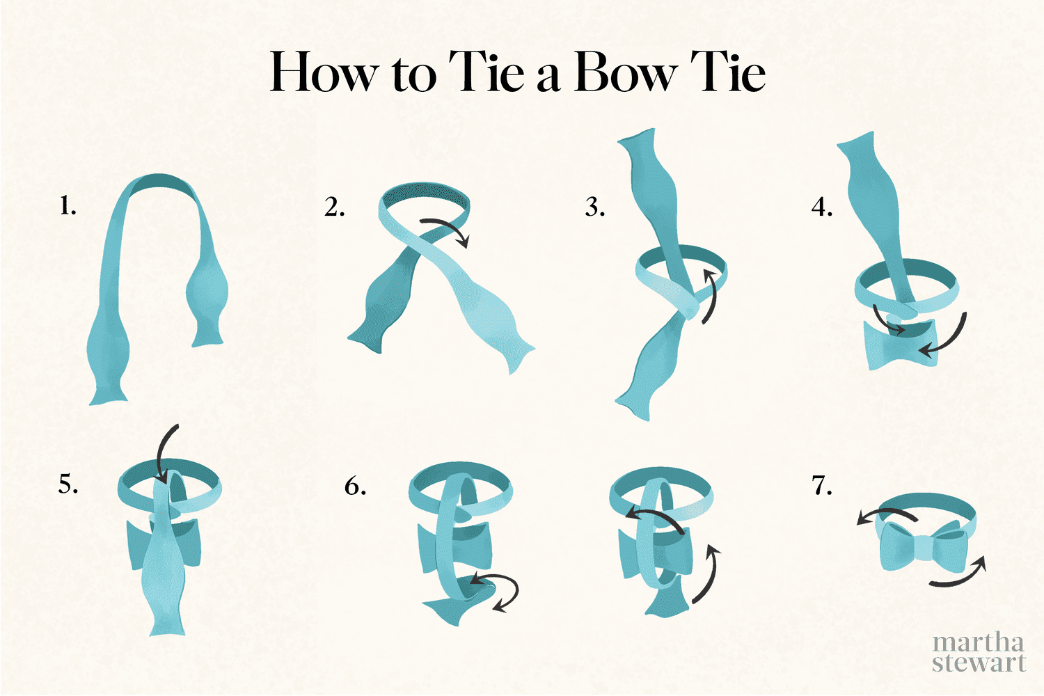 How to tie a bow tie instructions