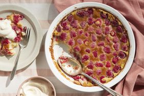 Baked Raspberry Custard Recipe