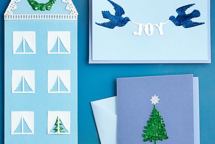 diy dresden holiday cards