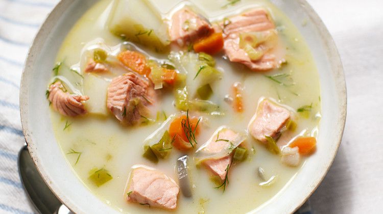 salmon chowder
