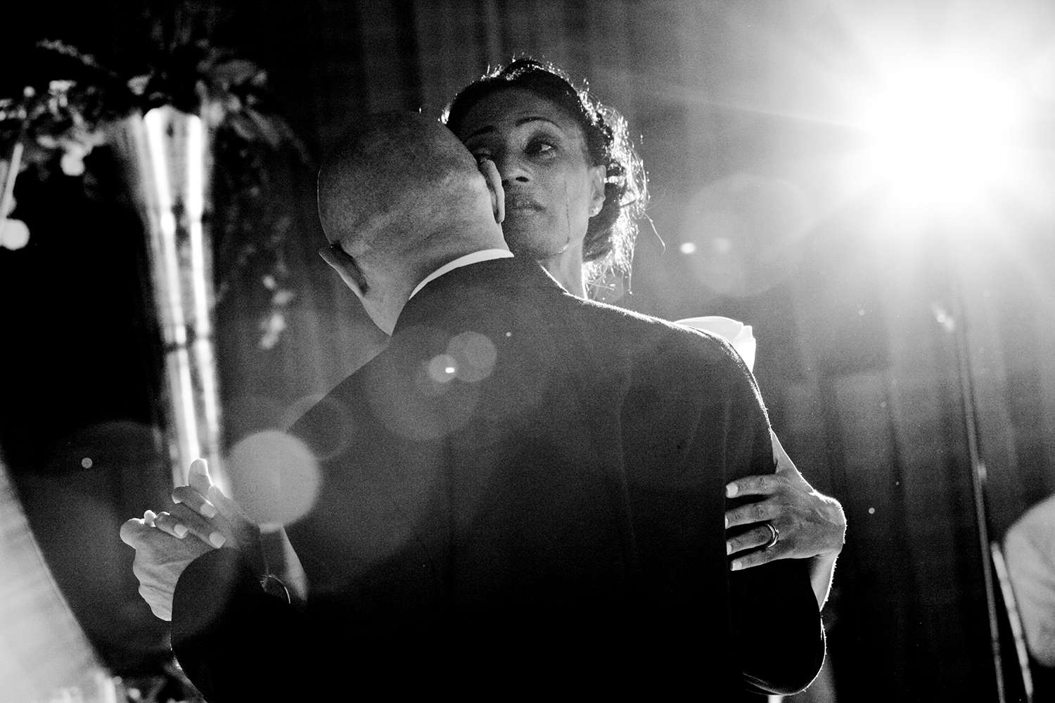 bride and father tearful dance