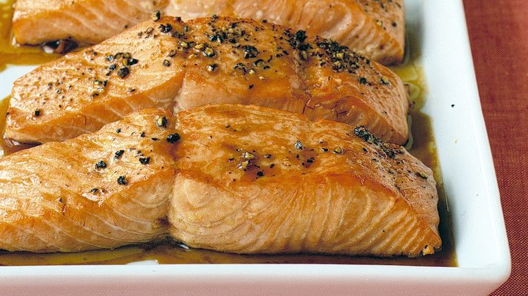 soy-glazed salmon