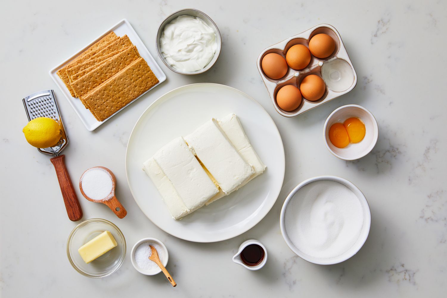 Ingredients for New York Cheesecake