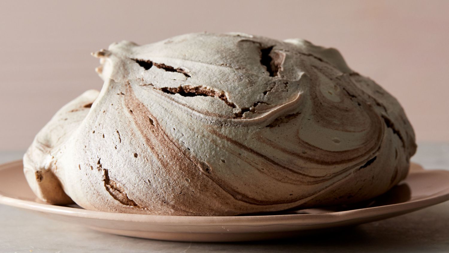 French Meringue on plate