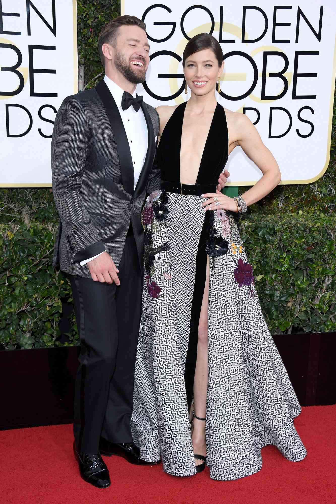 Justin Timberlake and Jessica Biel Golden Globes 2017