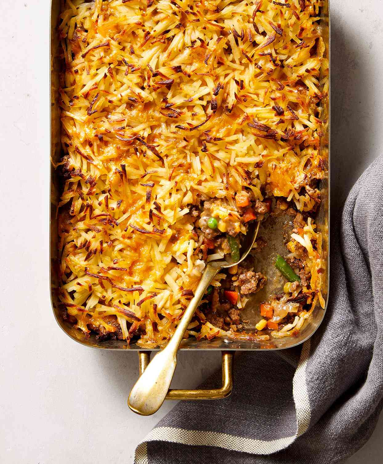 cheddar beef and potato casserole