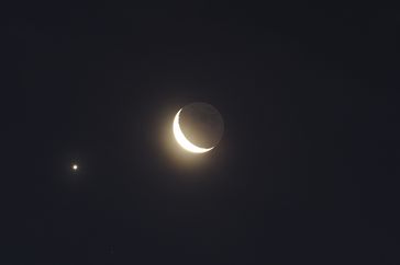 Moon and Jupiter conjunction