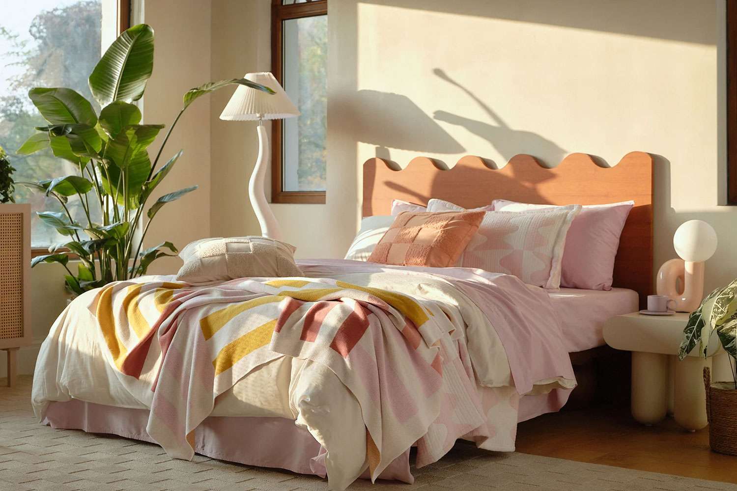 Bedding from double stitch