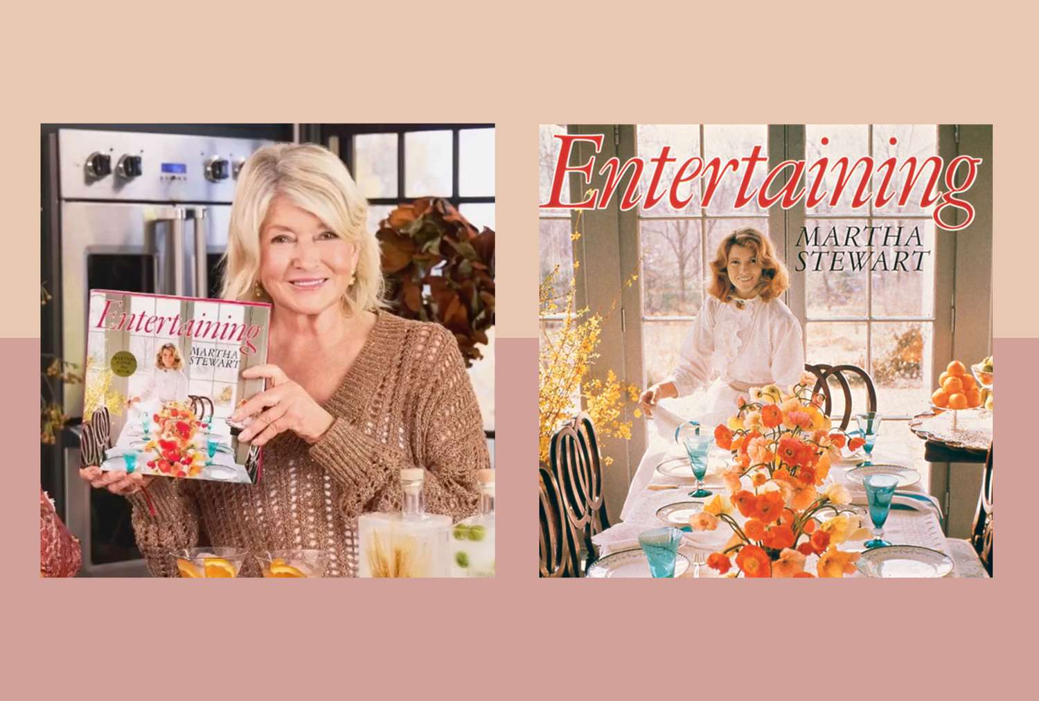 decorvow presenting her book Entertaining alongside its cover showcasing a decorated dining table