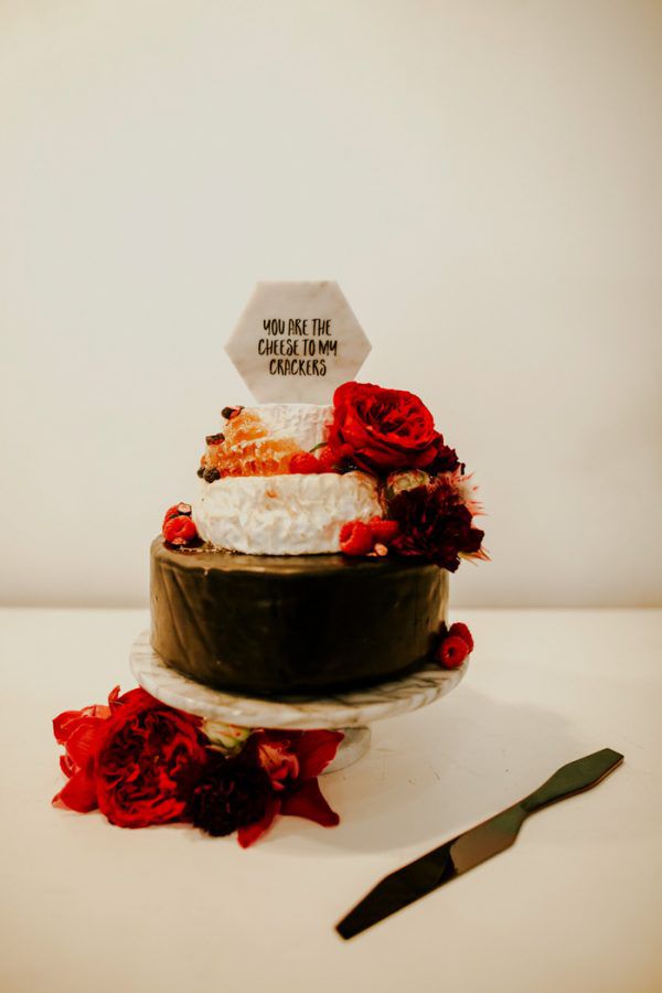 cheese wedding cake topper