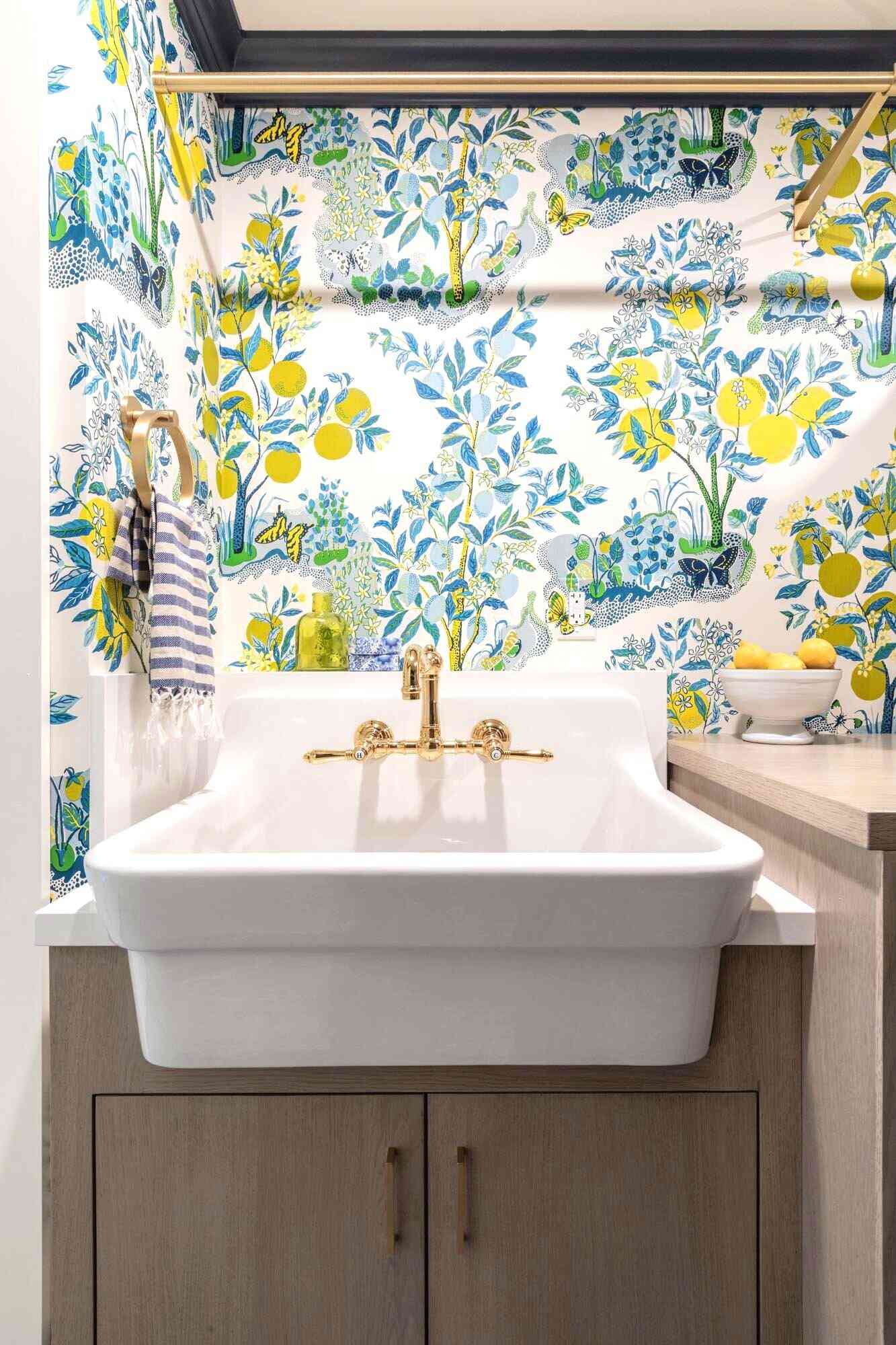 beautiful sink laundry room