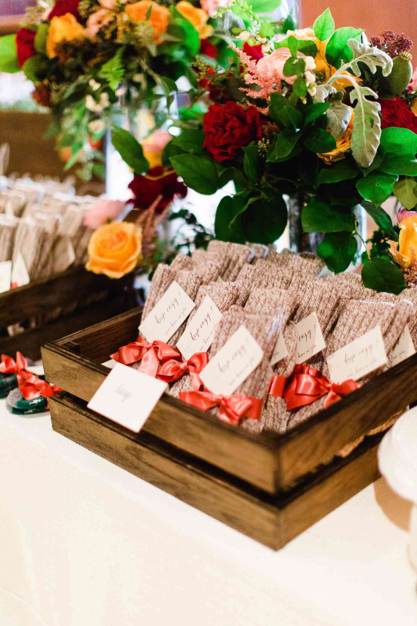 sock wedding favors