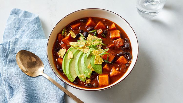 vegan sweet potato chili