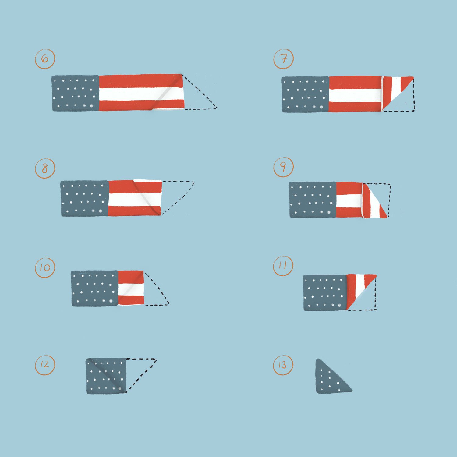 how to fold an American flag