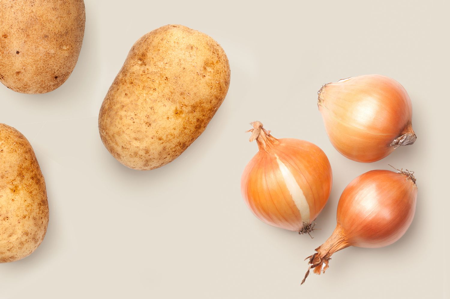 potatoes onions