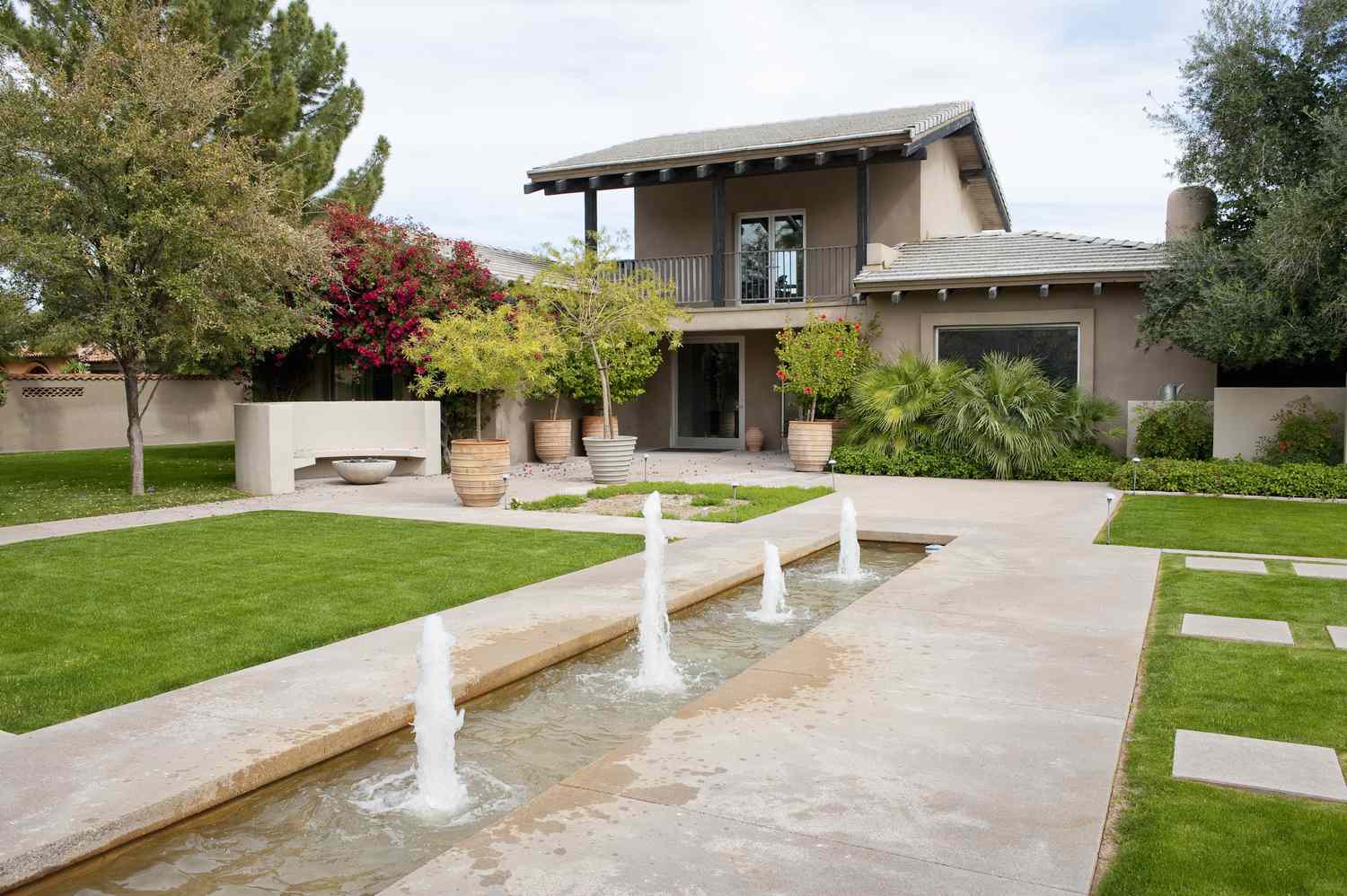 Water Feature with Concrete