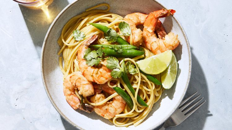 Thai-Curry Shrimp Linguine