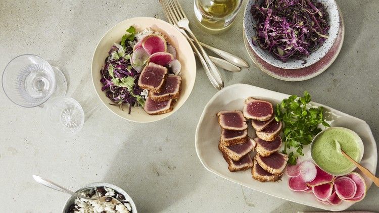 purple power tuna bowl