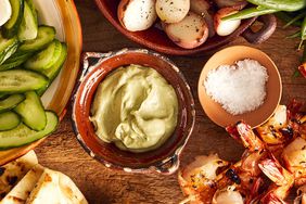 avocado cream sauce served with grand aioli