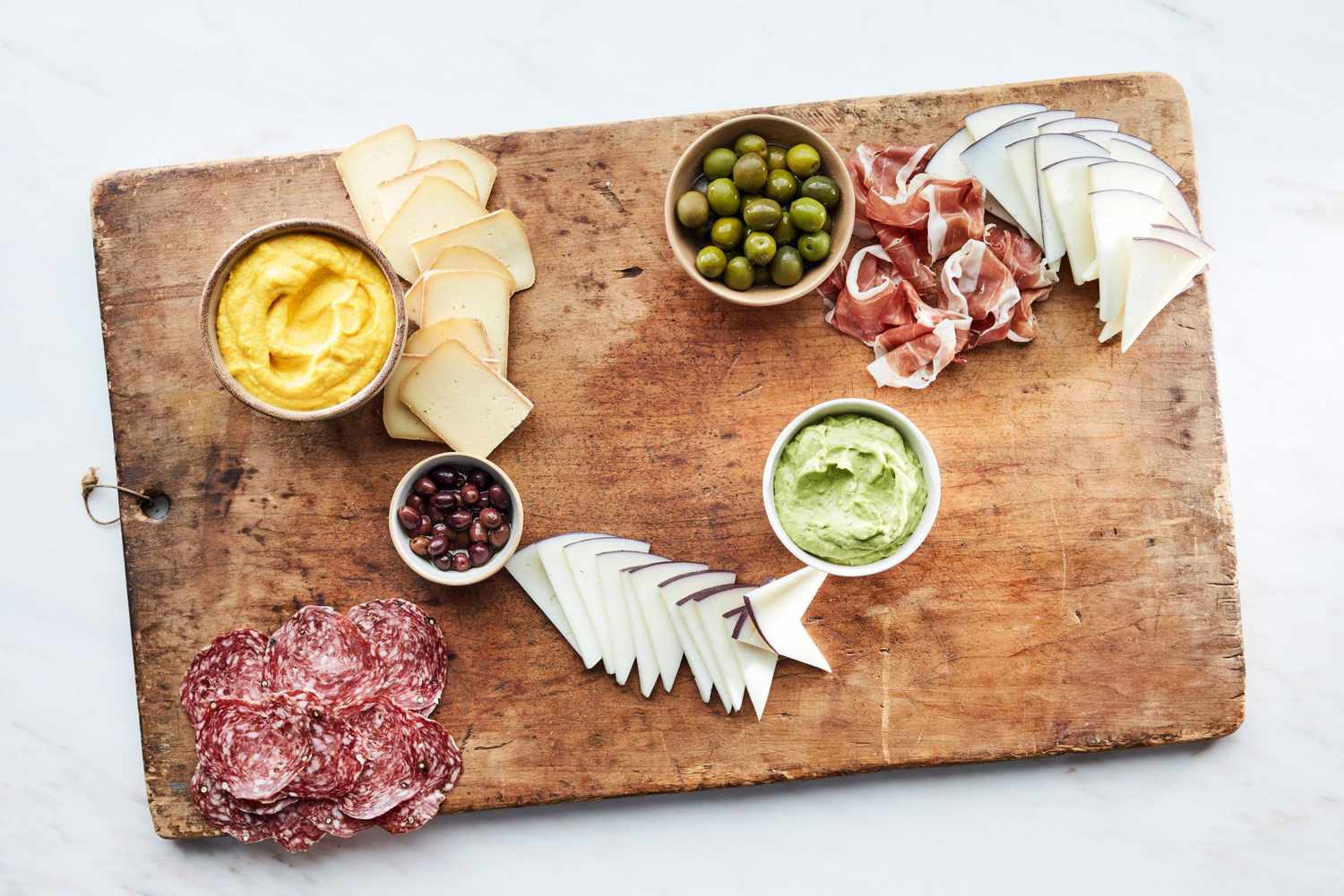 grazing board summer step 3 meats dips cheese wooden