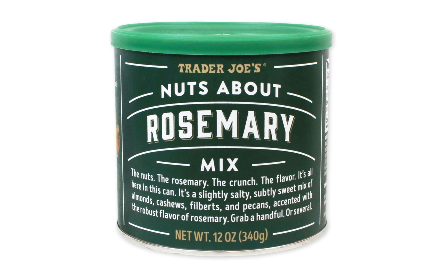 Trader Joes Nuts About Rosemary Mix 12 oz can