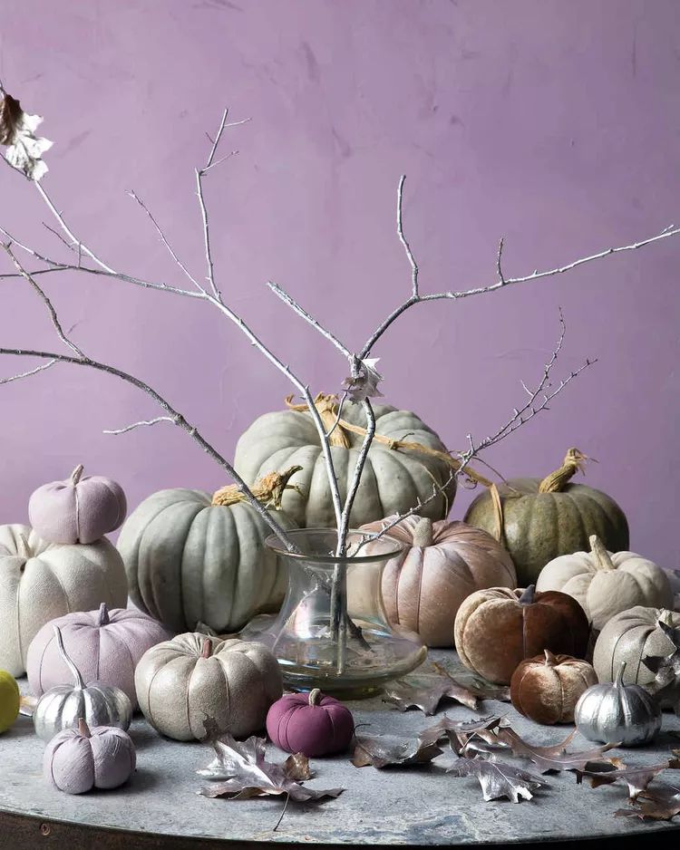 no-carve pumpkin sewing project