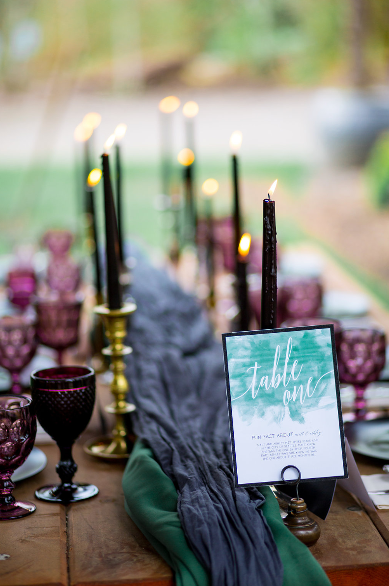 Peach, Green, and Gold Tablescape