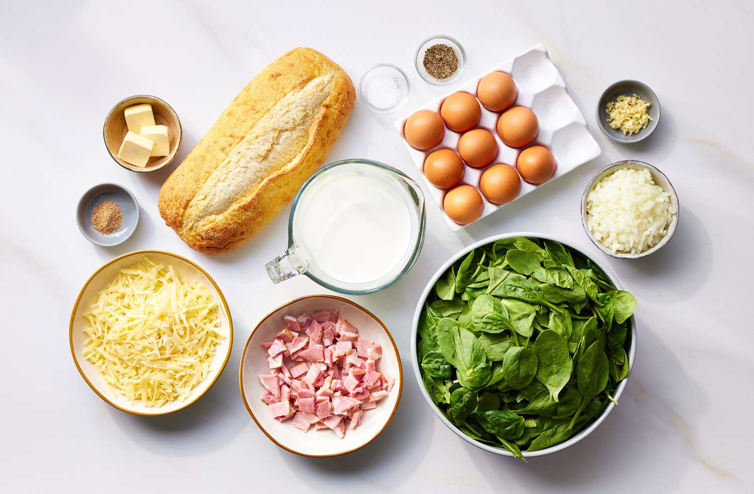 Make Ahead Breakfast Bake Ingredients