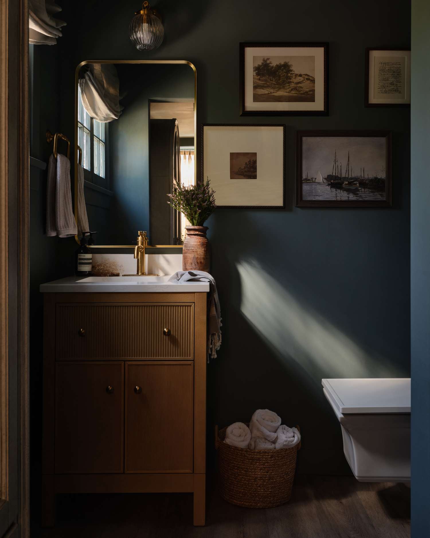 Furniture-like vanity bathroom