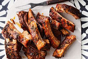 tuscan ribs with balsamic potato salad