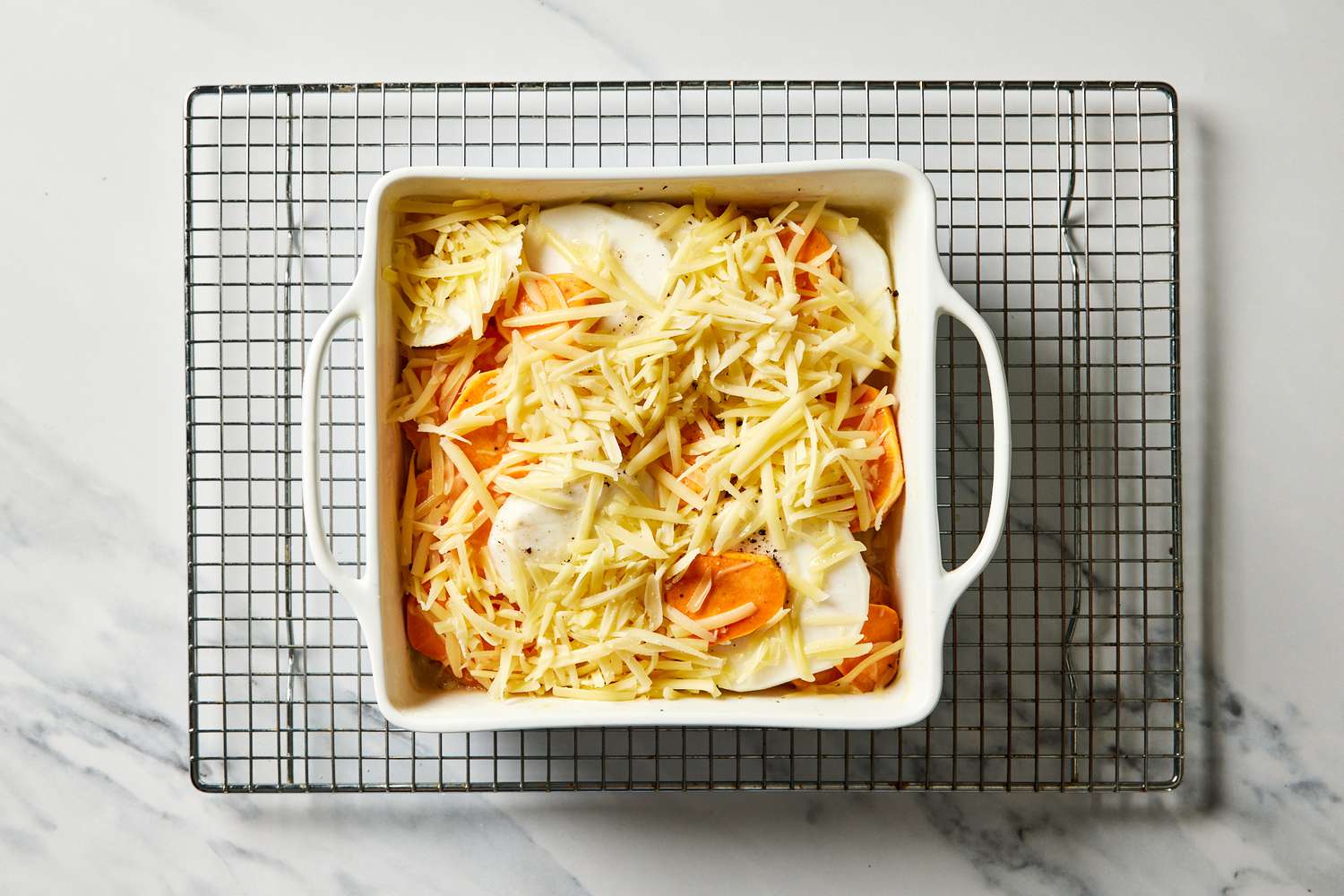 Turnip and Sweet Potato Gratin