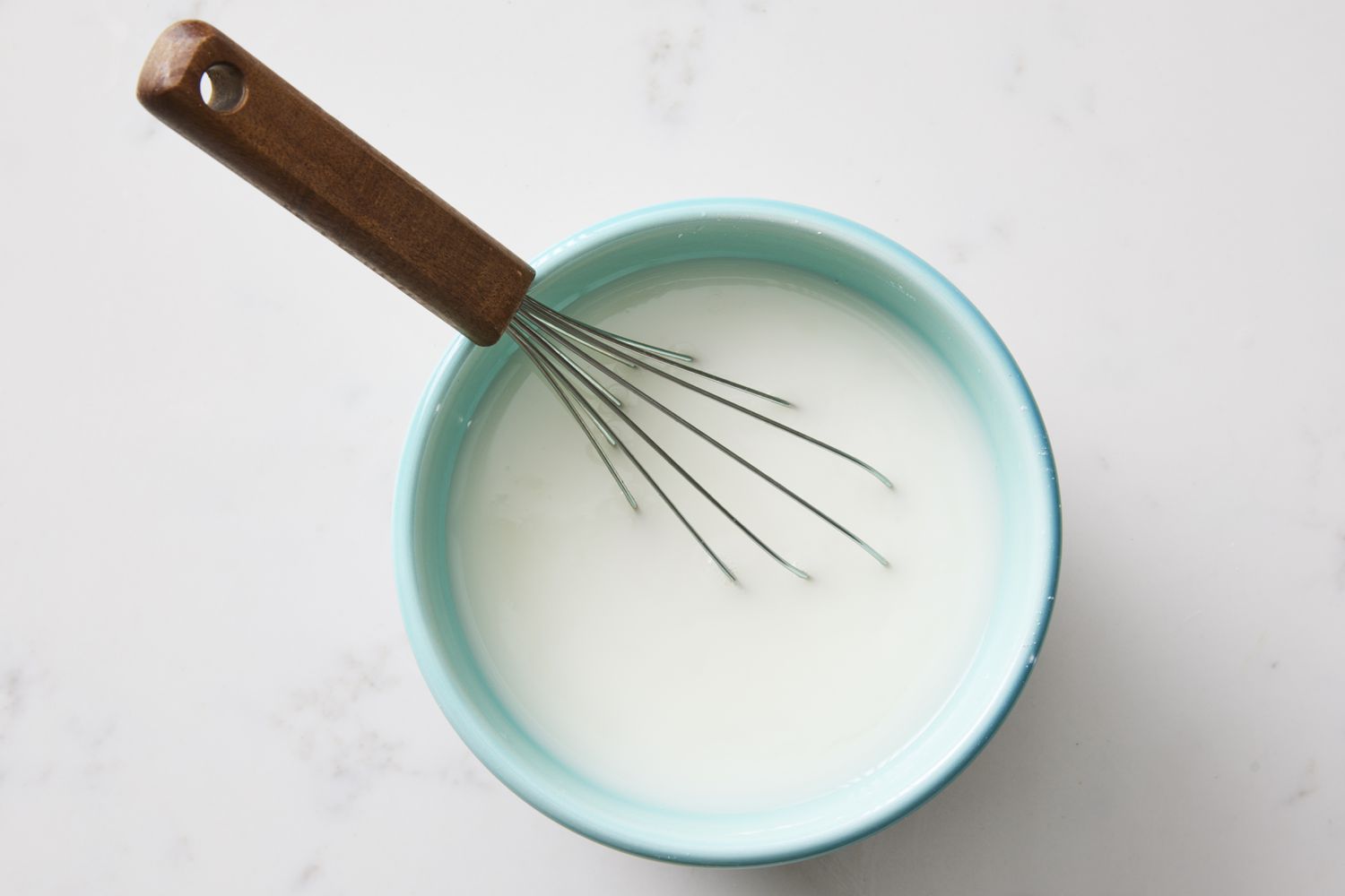 Cornstarch mixture in bowl