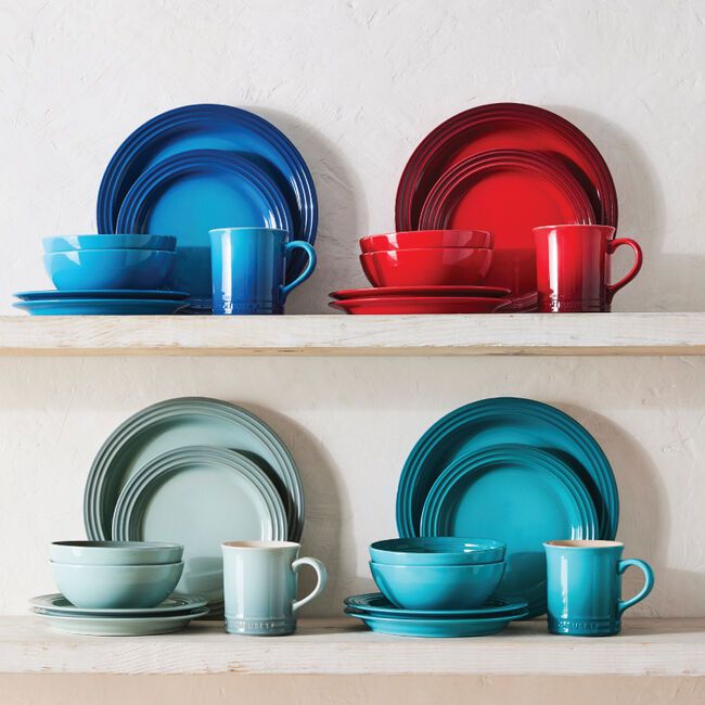 Vancouver 16-piece dinnerware set from Le Creuset. 