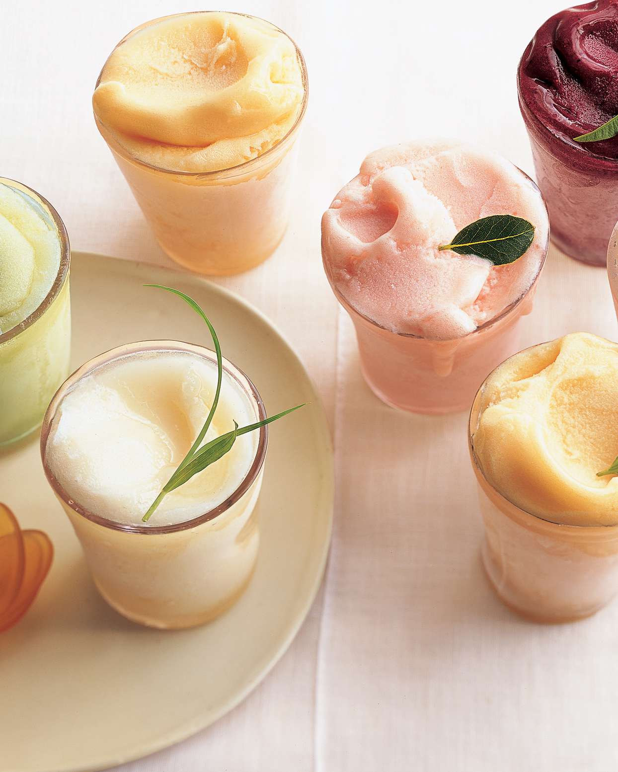 fruit and herb sorbets