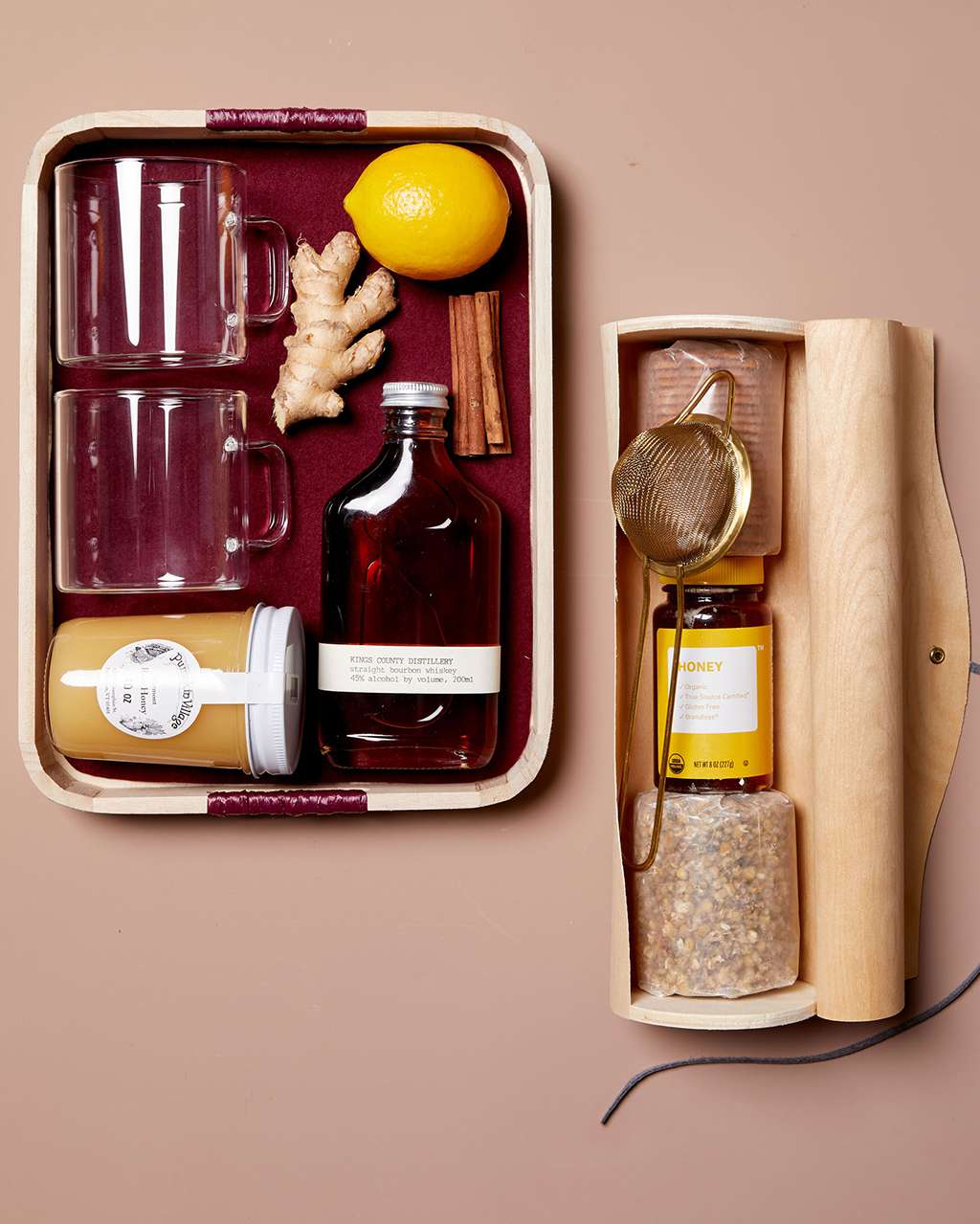 it kit with honey and cocktail makings